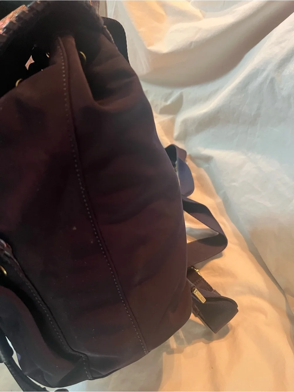 Tory Burch purple Logo Backpack